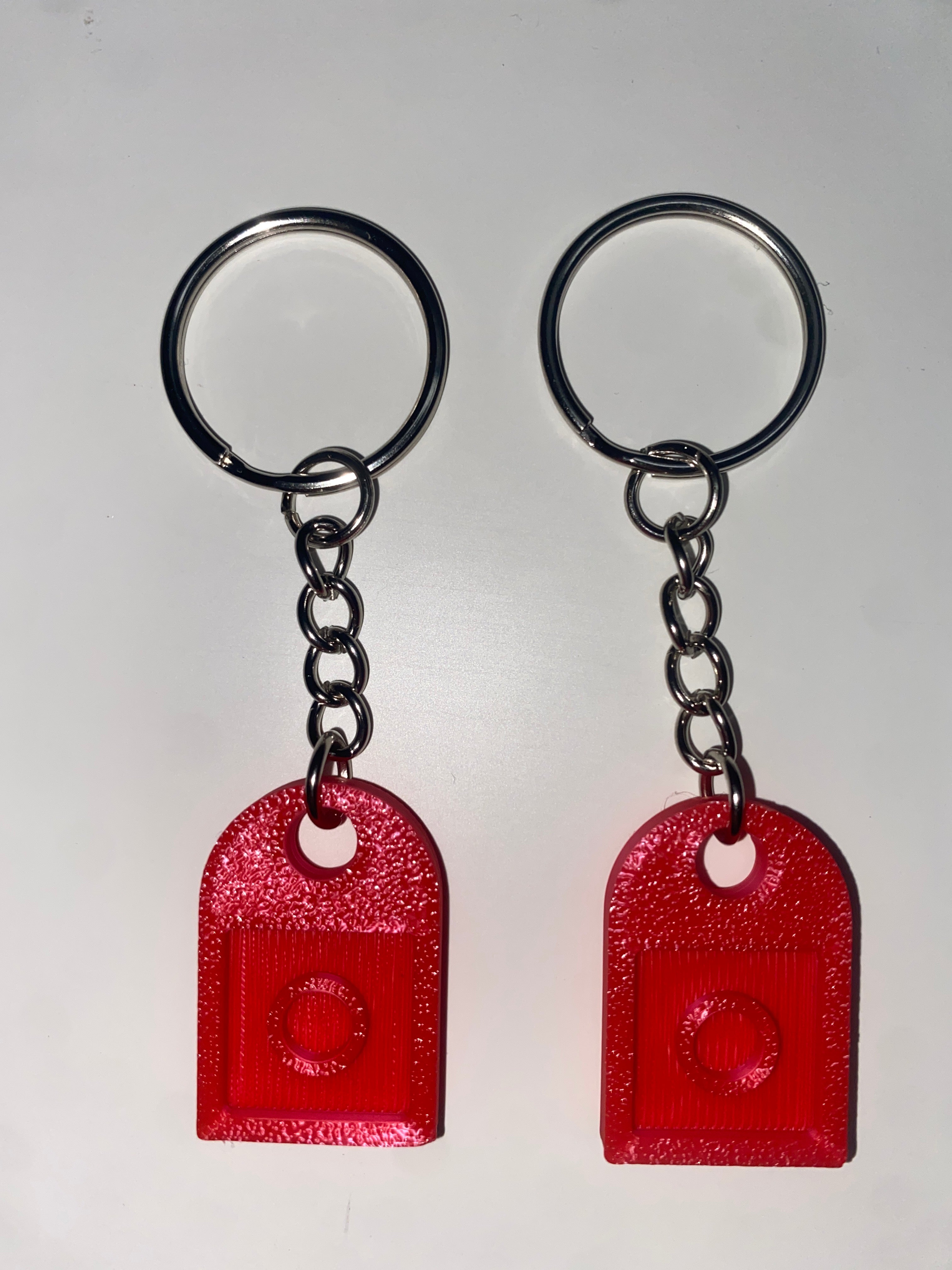 Heart Brick 2-Piece Connecting Keychain