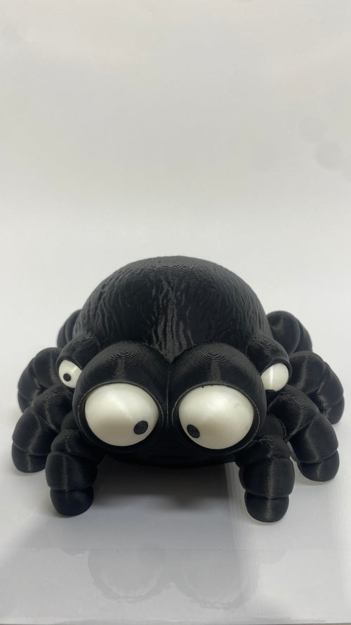 Googly-Eyed Spider – 3D Printed Funny Spider Figure 15cm wide